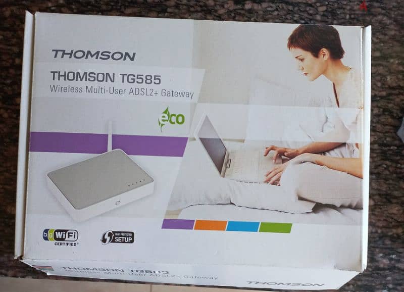 THOMSON TG585 Wireless Multi-User ADSL2+Gateway Router/Modem 0