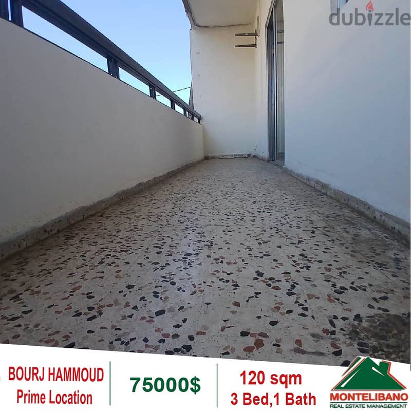 75000$!! Prime Location Apartment for sale located in Bourj Hammoud 2