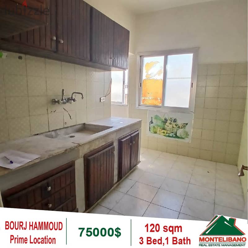 75000$!! Prime Location Apartment for sale located in Bourj Hammoud 4