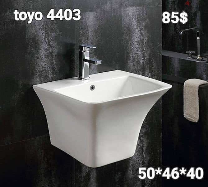 Wall hung sinks. مغاسل تعليق بالحيط 2