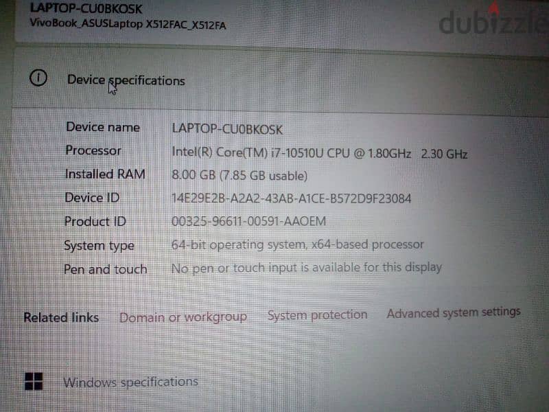 for sale asus vivobook used like new 3