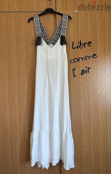 High Quality Long Dress available - One Size - in White, Beige 2