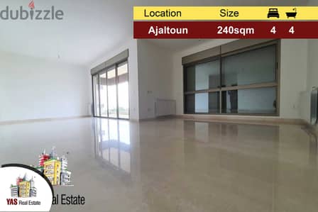 Ajaltoun 240m2 | 43m2 Garden | High-end | Panoramic View | Brand New |