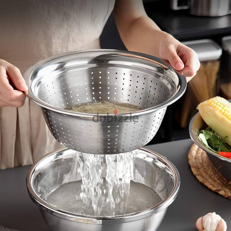 304 Stainless Steel Microporous Colander(1pc) 1