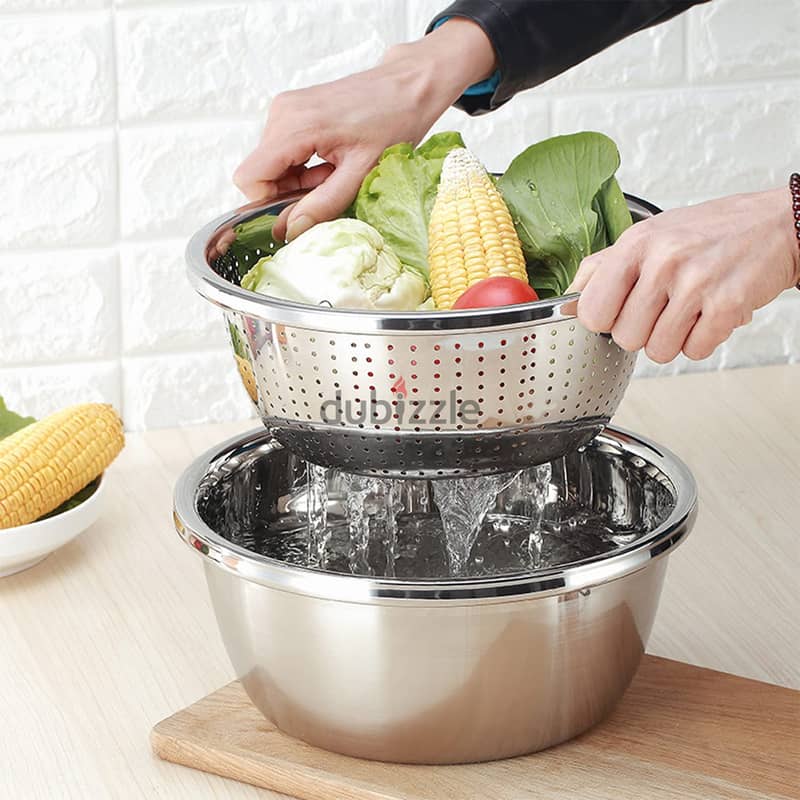 304 Stainless Steel Microporous Colander(1pc) 2