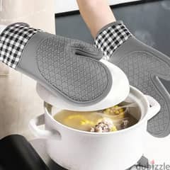 Non-Slip Single Microwave Oven Gloves Silicone Heat Insulated Proof 0