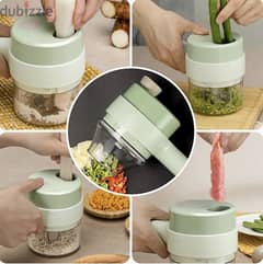 4 in 1 Handheld Electric Vegetable Cutter Set