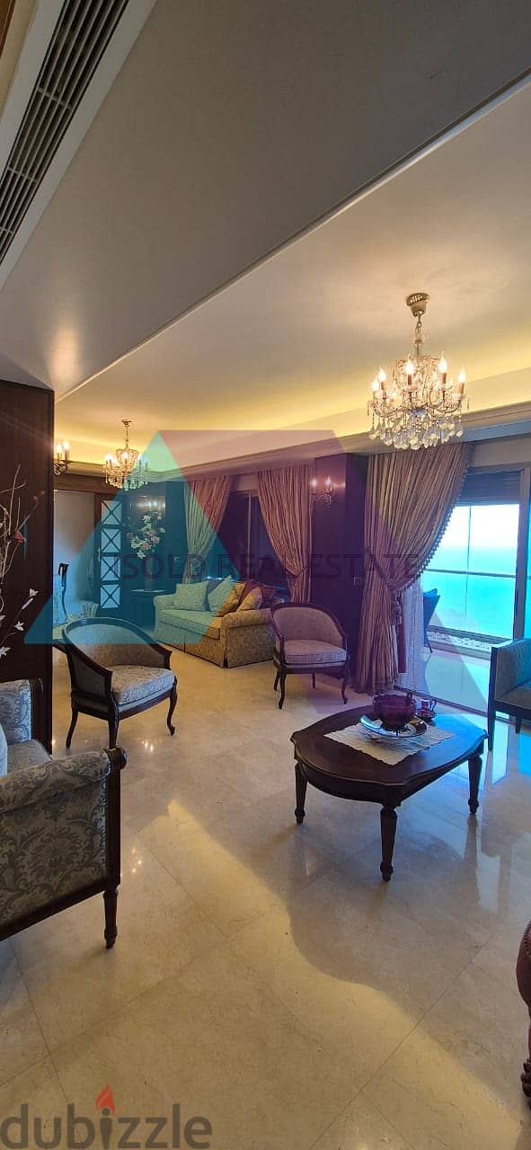 Luxurious decorated 300 m2 apartment+ sea view for sale in Rawche 0