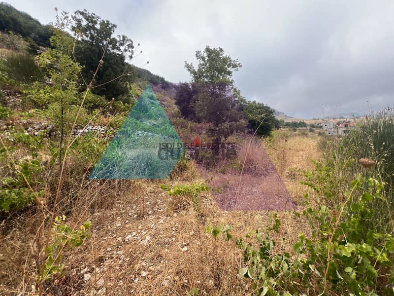 A 1500 m2 land having an open mountain view for sale in Ehmej 1