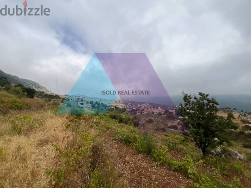 A 1500 m2 land having an open mountain view for sale in Ehmej 3