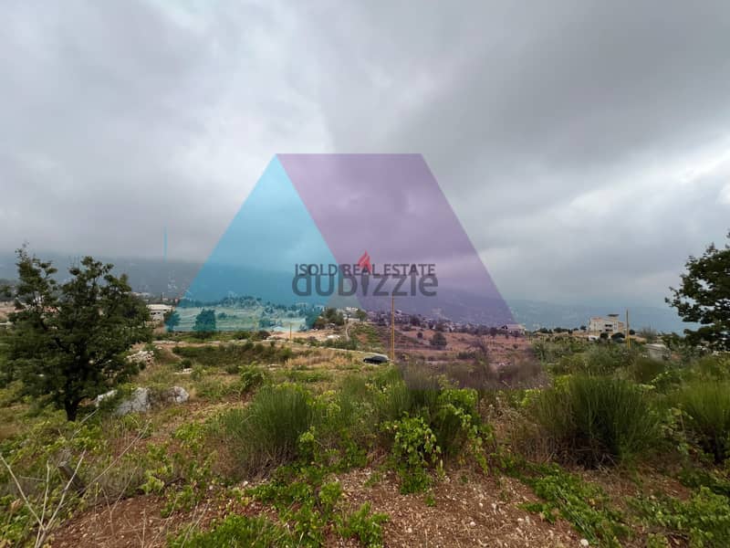 A 1500 m2 land having an open mountain view for sale in Ehmej 4