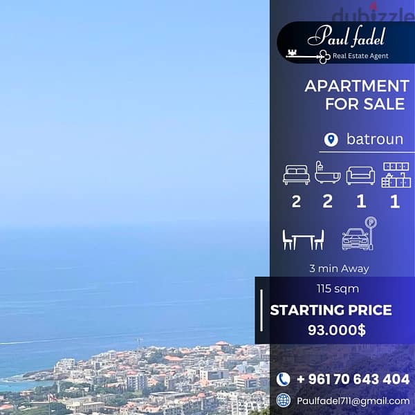 apartment for sale with open sea view 0