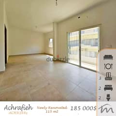 Ashrafieh | Perfect Investment | Fully Renovated 115m² | 3 Balconies