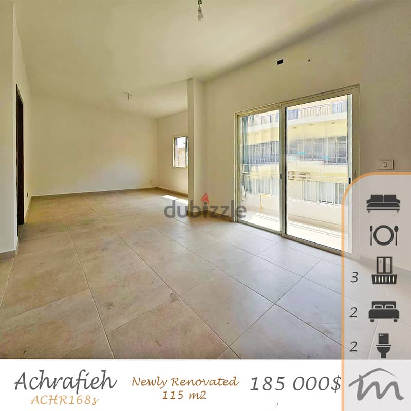 Ashrafieh | Perfect Investment | Fully Renovated 115m² | 3 Balconies 0