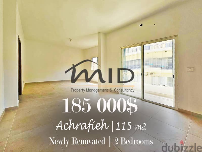 Ashrafieh | Perfect Investment | Fully Renovated 115m² | 3 Balconies 1