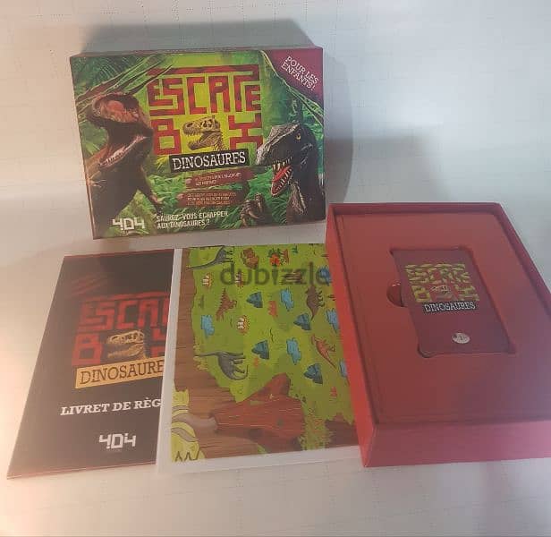 BOARD GAME "ESCAPE BOX DINOSAURES" FOR SALE !!! 1