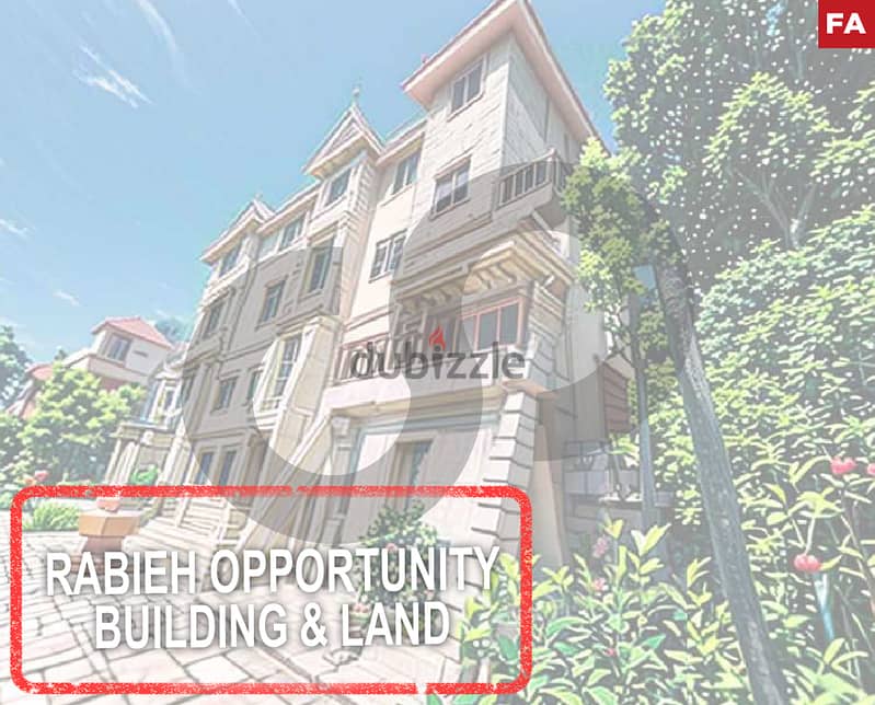 Building & land-unique property-Rabieh,Metn/رابيه،متن REF#FA112209 0