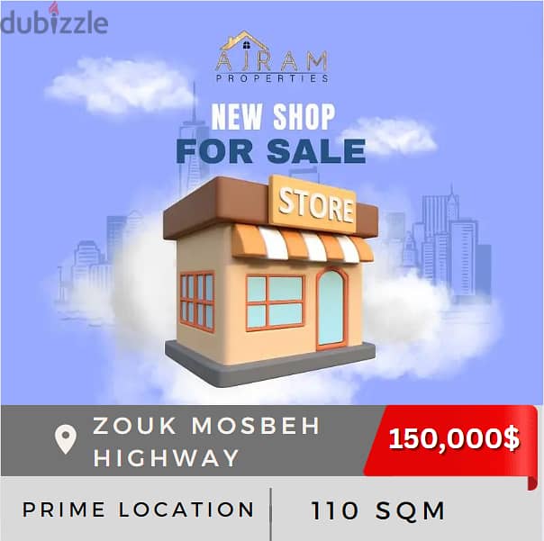 Zouk Mosbeh Shop | 110 sqm 0