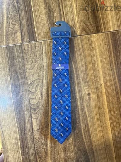 STAFFORD Blue “Owl” Tie.