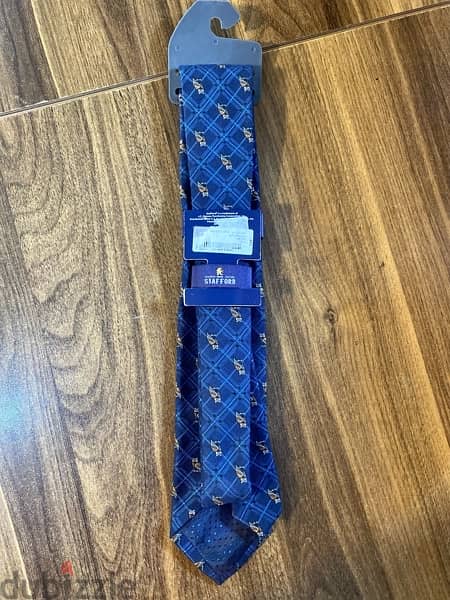 STAFFORD Blue “Owl” Tie. 4