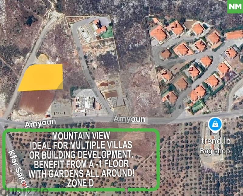 Exclusive, mountain view, flat land, Koura, Amioun/ أميون REF#NM112254 0