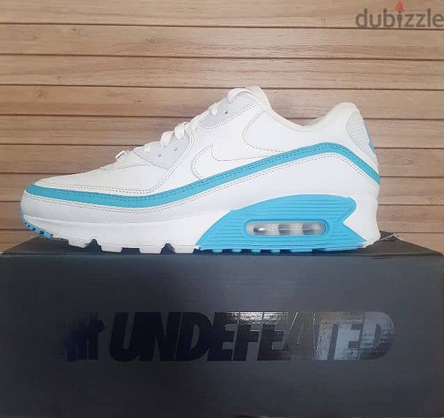 Undefeated x Air max 90 White/ Blue furry 1