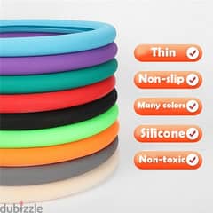 Universal Solid Color Anti-slip Silicone Car Steering Wheel Protective