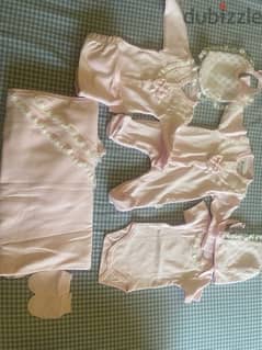 For Sale: Newborn Hospital Set for Girls (0-3 months) - 8 Pieces