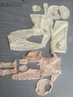 2 Sets of Newborn Clothes - 18$ each طقمين للبيع/ الطقم ب 18 0