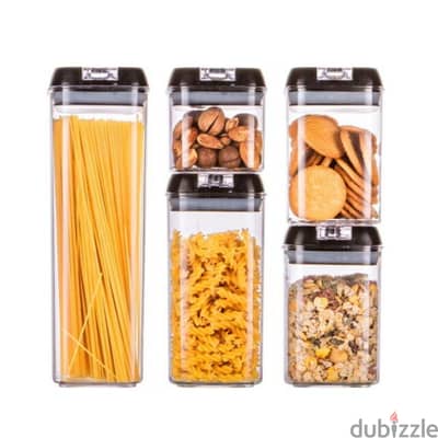 Airtight Sealed Stackable Food Storage Container Set 5 PCS A-525