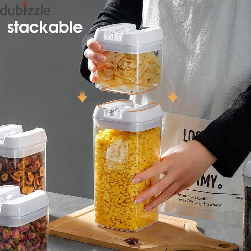 Airtight Sealed Stackable Food Storage Container Set 5 PCS A-525 2