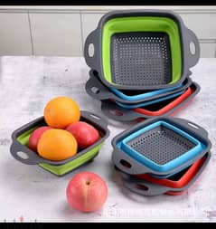 foldable Fruit Vegetable Washing Strainer Basket Kitchen 0