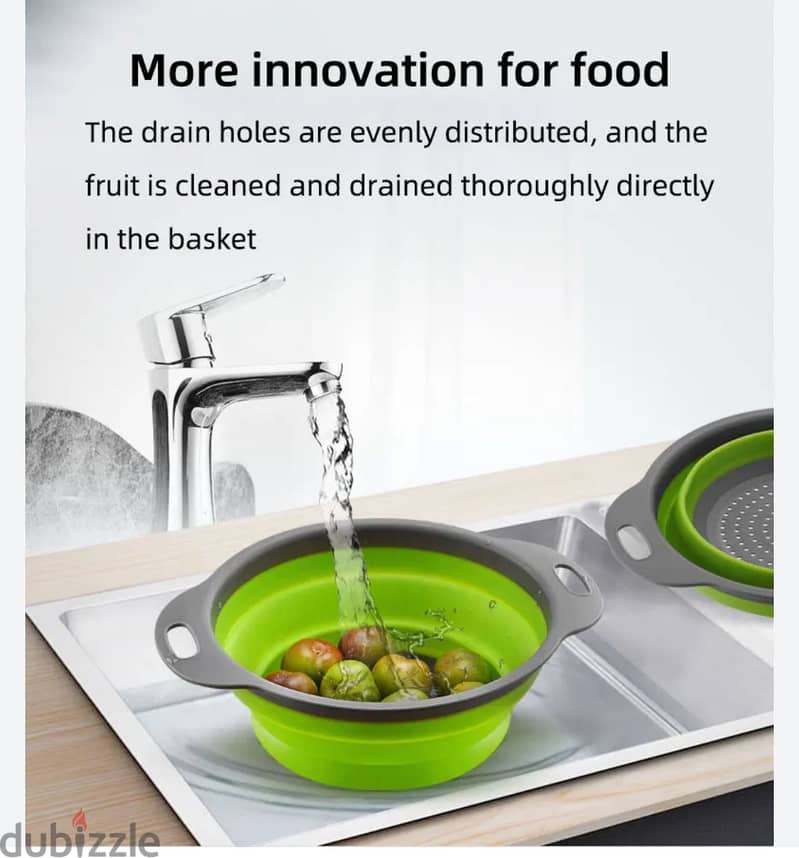 foldable Fruit Vegetable Washing Strainer Basket Kitchen 1