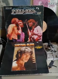 bee gees - live / staying alive - VinyLP 0