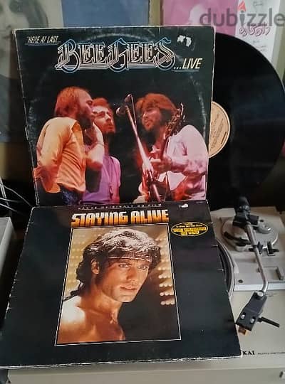 bee gees - live / staying alive - VinyLP