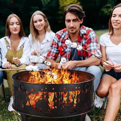 reindeer firepit -outdoor fireplace