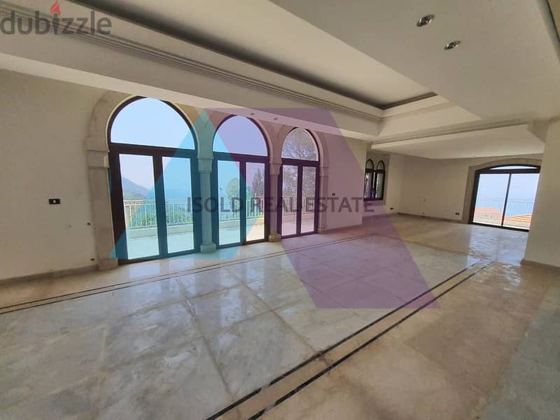 1500 m2 villa+garden +terrace+pool+Open Sea View for sale in Keserwan 7