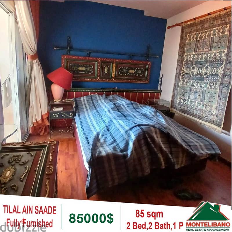 85000$!! Fully Furnished Apartment for sale in Tilal Ain Saade 3