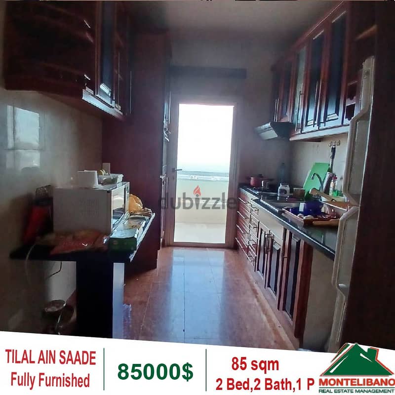 85000$!! Fully Furnished Apartment for sale in Tilal Ain Saade 4