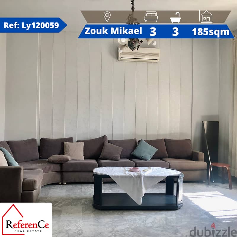 Furnished apartment in Zouk Mikael شقة مفروشة في زوق مكايل 0