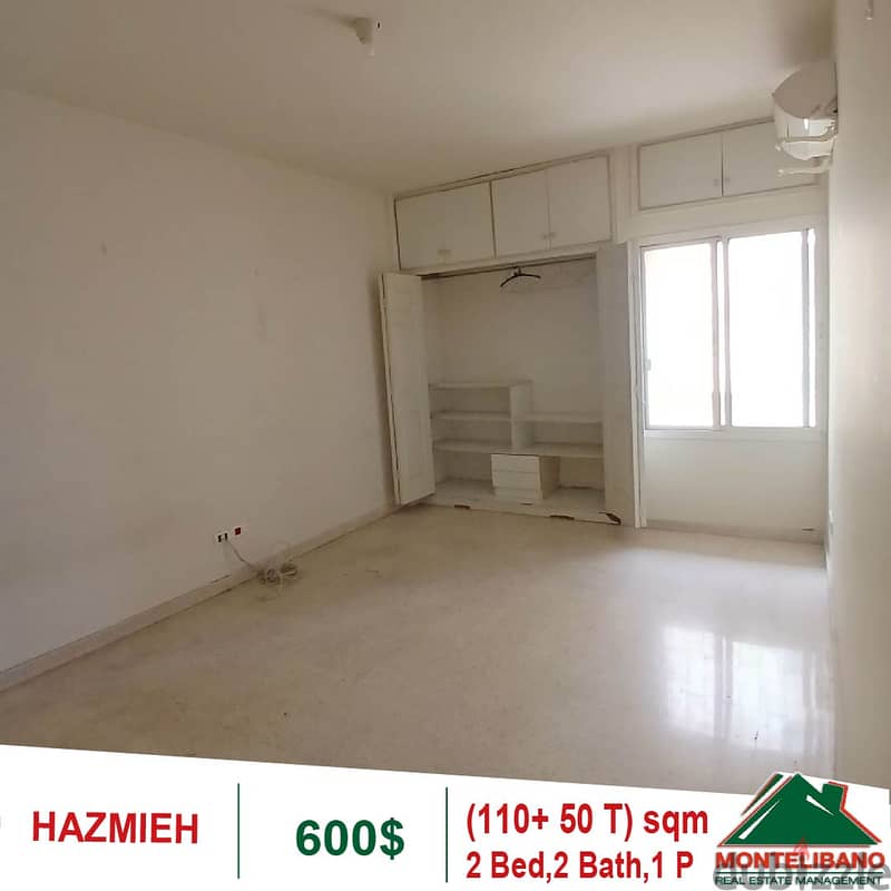 600$!! Apartment for rent located in Hazmieh 2