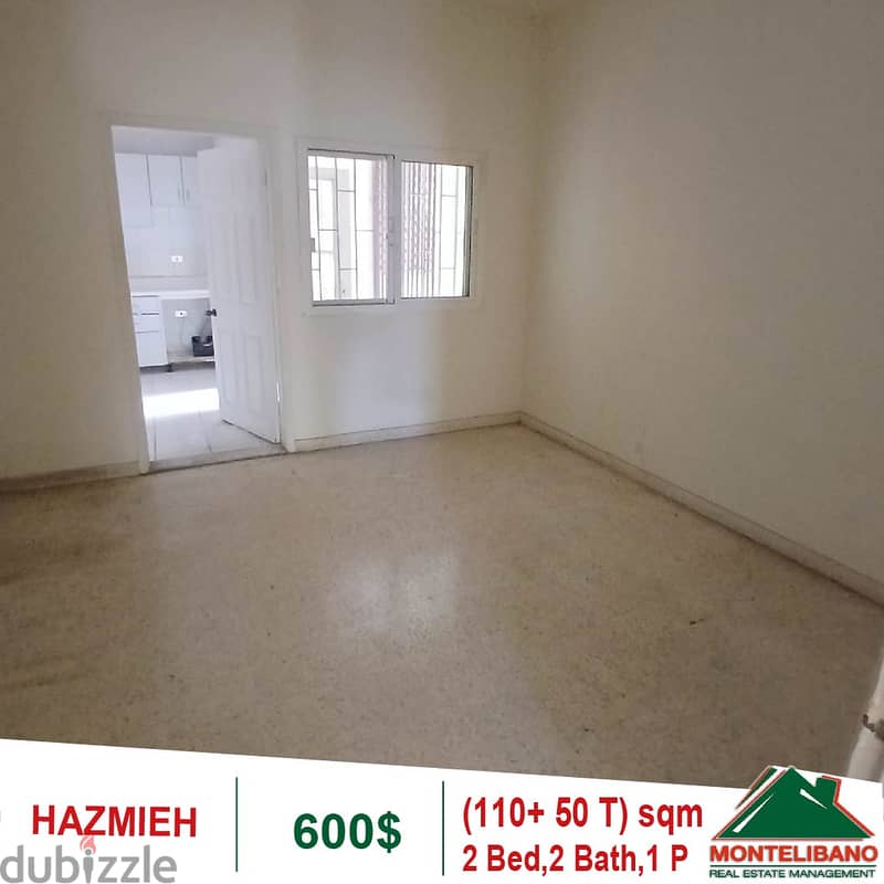 600$!! Apartment for rent located in Hazmieh 3