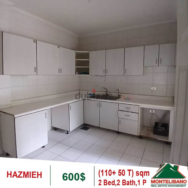 600$!! Apartment for rent located in Hazmieh 4