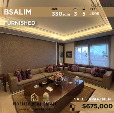 Apartment for sale in Bsalim FURNISHED JS95 شقة مفروشة للبيع بصاليم