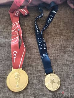 World cup and champions league medal