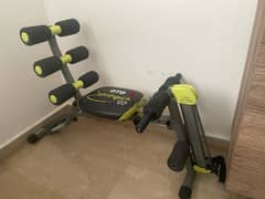 Abs exercise machine with caes cardio