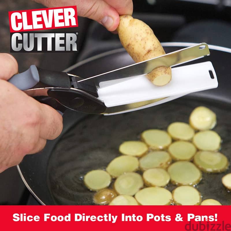 Clever Cutter 2-in-1 Plastic Food Chopper 1