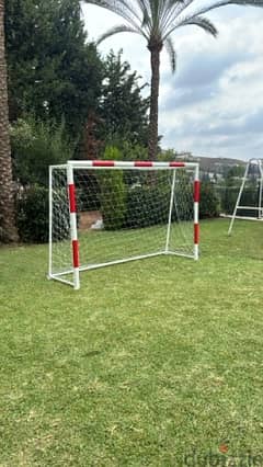 Mini football goal stand