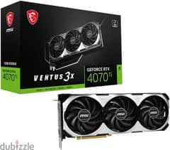 MSI Gaming GeForce RTX 4070 Ti 12GB GDRR6X (RTX 4070 Ti Ventus 3X 12G) 0