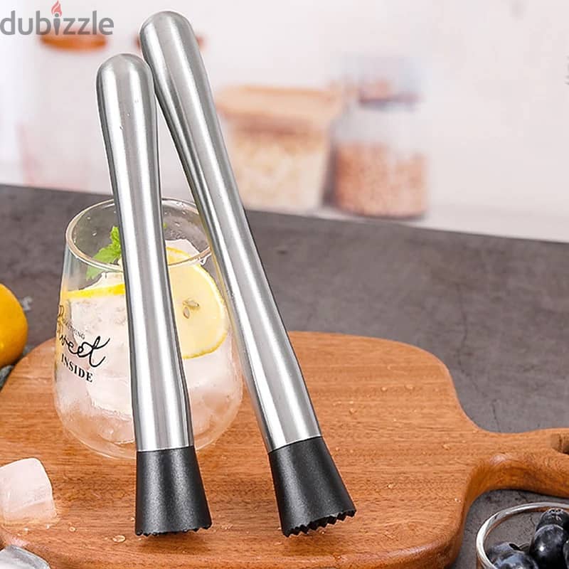 Cocktail Muddler, Ice Muddler Stainless Steel Ice Crushing Rod Food 2